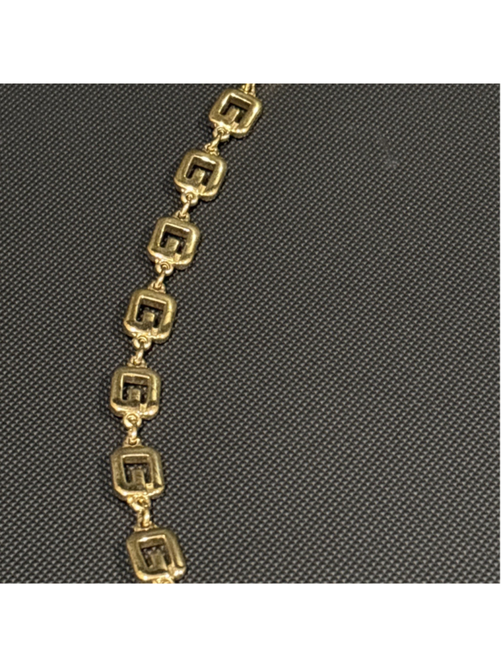 GIVENCHY G Logo Women Unisex Necklace Gold 39cm Used - Picture 9 of 12